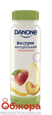 Йогурт Данон персик-дыня 1,5% 270 г – ИМ «Обжора»