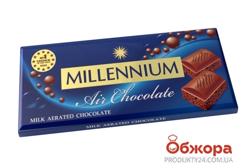 Шоколад молочний пористий Millennium 85 г – ІМ «Обжора»