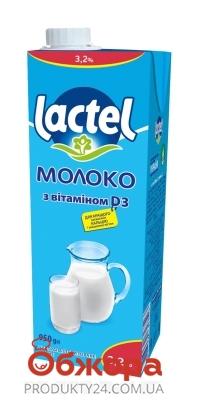 Молоко Лактель 3.2% 950 г – ІМ «Обжора»