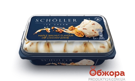 Морозиво Волоський горіх з кленовим сиропом Scholler 637 г – ІМ «Обжора»