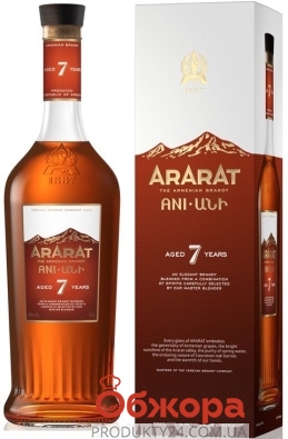 Бренді 40% 7 років Ararat Ani  0,7 л – ІМ «Обжора»