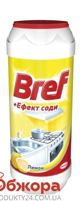 Чистячий порошок BREF Ефект соди/Лимон 500 г – ІМ «Обжора»