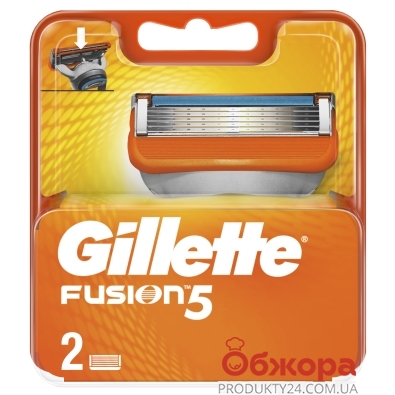 Картридж Джилет (Gillette) FUSION 2 шт. – ИМ «Обжора»