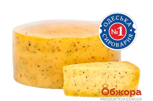 Сыр Аркадийский с базиликом и чили Одесская сыроварня №1 – ИМ «Обжора»