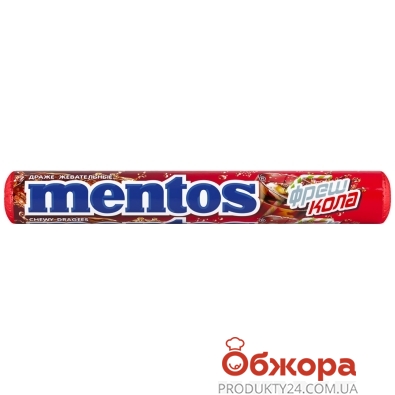 Драже жувальне фреш-кола Mentos 37 г – ІМ «Обжора»