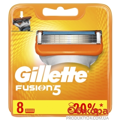 Картридж Джилет (Gillette) FUSION 8 шт. – ИМ «Обжора»