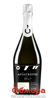 Вино игристое белое брют Apostrophe 0,75 л – ИМ «Обжора»