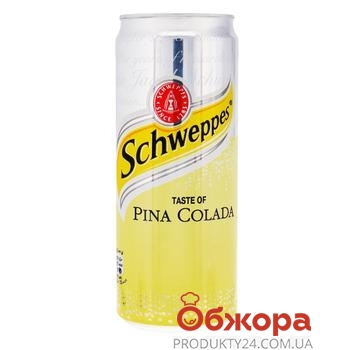 Вода Пина Колада Schweppes 0,33 л – ИМ «Обжора»