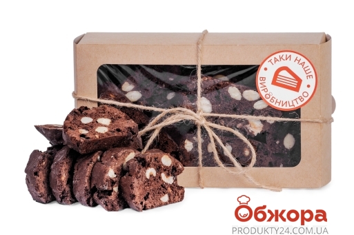 Печенье Бискотти шоколадное с миндалем и фундуком – ИМ «Обжора»