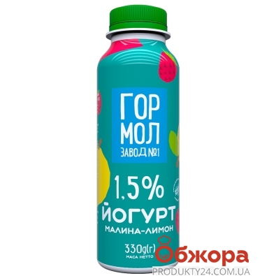 Йогурт Малина-лимон Міськмолзавод №1 1,5% 330 г – ІМ «Обжора»