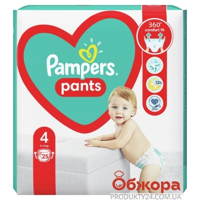 Підгузники-трусики дитячi Pampers Pants Maxi (9-15кг) Упаковка 46 – ИМ «Обжора»