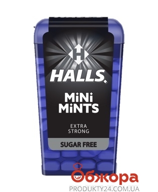Леденцы со вкусом мяты и ментола Extra Strong Halls Mini Mints 12,5 г – ИМ «Обжора»