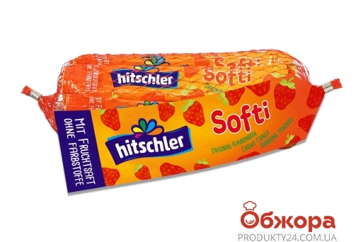Жевательные конфеты-полоски Клубника Hitschler 90 г – ИМ «Обжора»