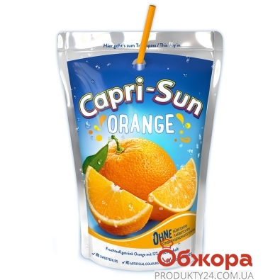 Напій апельсин CAPRI-SUN 0,2 л – ІМ «Обжора»