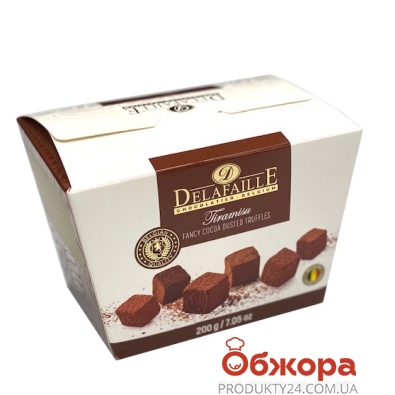 Конфеты Delafaille truffles Tiramisu 200 г – ИМ «Обжора»