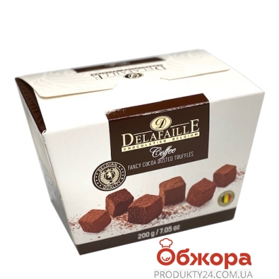 Цукерки Delafaille truffles Coffee 200 г – ІМ «Обжора»