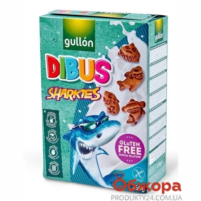 Печиво Дібус Акули без глютену Гулон 250 г – ІМ «Обжора»