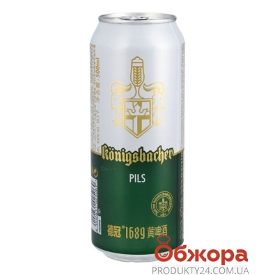 Пиво 4,6% Pils Drittl ж/б Konigsbacher 0,5 л – ИМ «Обжора»