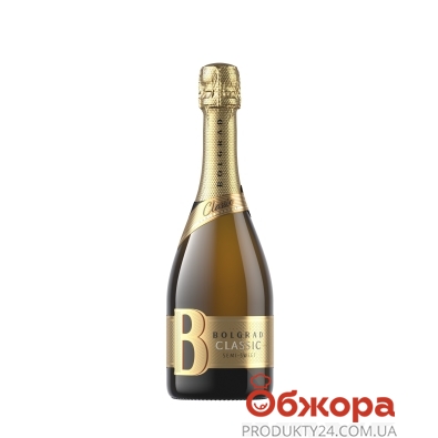 Вино ігристе біле напівсолодке Болград Bolgrad 0,75 л – ІМ «Обжора»
