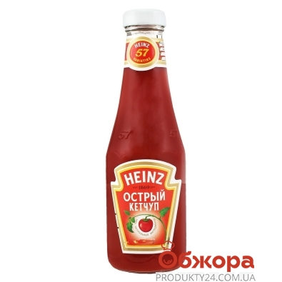 Кетчуп  Гострий Хайнц Heinz 570 г – ІМ «Обжора»