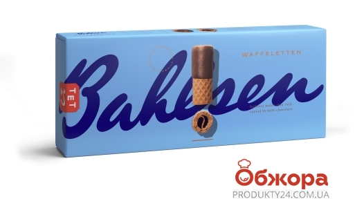 Вафельні рулети молочний шоколад Bahlsen Waffeletten 100 г – ІМ «Обжора»