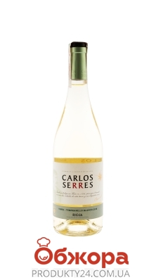Вино 12% белое сухое Serres Viura-Tempranillo 0,75 л – ИМ «Обжора»