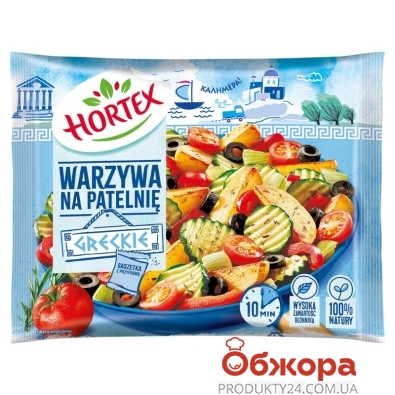 Грецька суміш овочів заморожена Hortex 400 г – ІМ «Обжора»