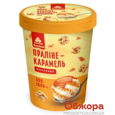 Морозиво Праліне карамель відро Рудь 500 г – ІМ «Обжора»
