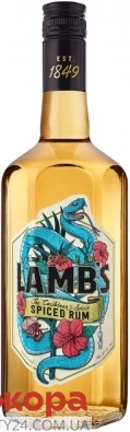 Алкогольний напій ромовий 30%  Lamb`s Spiced 0,7 л – ІМ «Обжора»