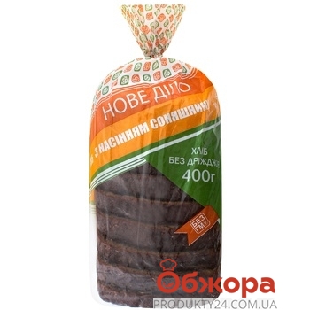 Хлеб бездрожжевой с семенами подсолнечника 400 г – ИМ «Обжора»