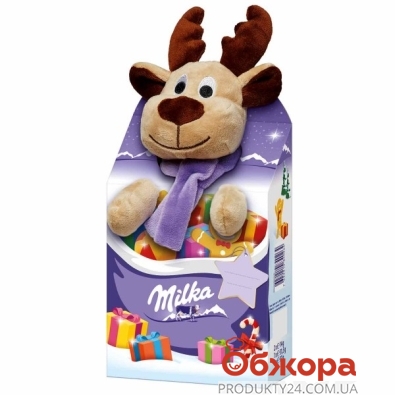 Подарунок новогодний микс мягкая игрушка Milka 96,5 г – ИМ «Обжора»