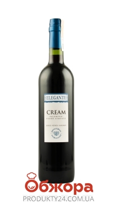 Вино белое сладкое десертное Херес 17% Elegante Cream 0,75 л – ИМ «Обжора»