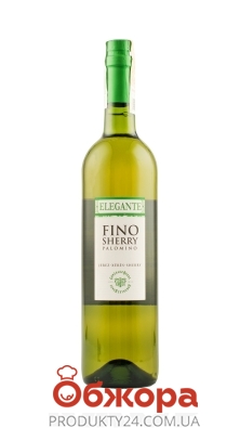 Вино 17% белое сухое Херес Elegante Fino 0,75 л – ИМ «Обжора»