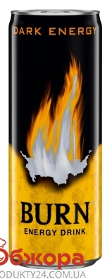 Напиток энергетический Темная энергия Burn 0,25 л – ИМ «Обжора»