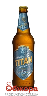 Пиво 8% нефільтроване Чернігівське Титан 0,5 л – ІМ «Обжора»
