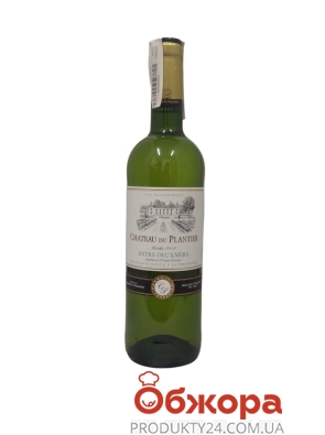 Вино 12% белое сухое Chateau du Plantiet 0,75 л – ИМ «Обжора»