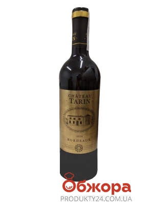 Вино 12%  красное сухое Chateau Tarin Asie 0,75 л – ИМ «Обжора»