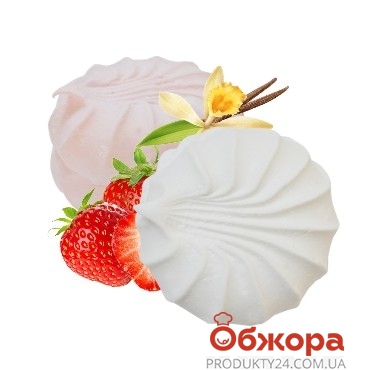 Зефир бело-розовый индивидуальная упаковка Ромны – ИМ «Обжора»