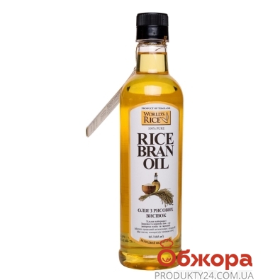 Олія з рисових висівок World`s Rice 0,5 л – ІМ «Обжора»