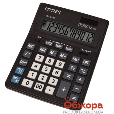 Калькулятор Citizen CDB1201-BK 12разр – ІМ «Обжора»