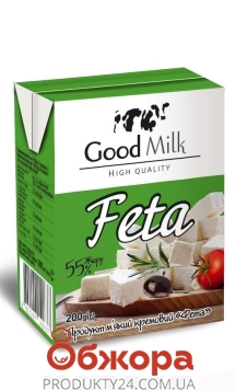 Сир кремовий Фета 55% Good Milk 200 г – ІМ «Обжора»