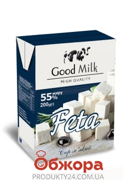 Сыр 55% Фета Good Milk 200 г – ИМ «Обжора»