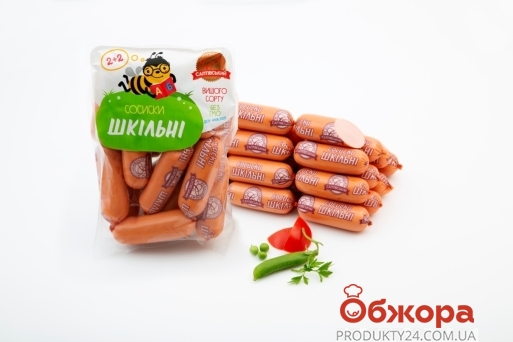 Сосиски школьные Салтовский мясокомбинат – ИМ «Обжора»
