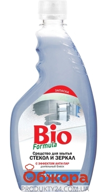 Средство Bio Formula 500мл для мытья стекла и зеркал антипар запаска – ИМ «Обжора»