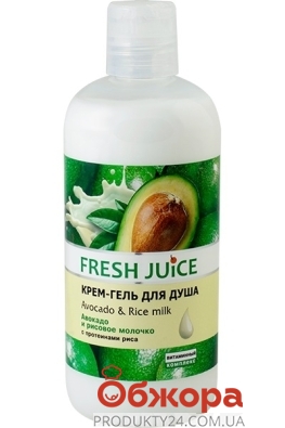 Крем-гель для душа FJ 500мл avocado&rice milk – ИМ «Обжора»