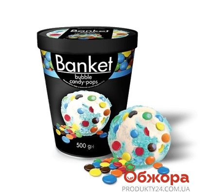Морозиво Banket 500г Драже картонний стакан – ІМ «Обжора»