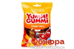 Конфеты желейные Roshen 70г Yummi Gummi funny cola – ИМ «Обжора»