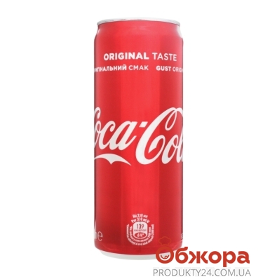 Вода Кока-кола 0,33л ж/б – ІМ «Обжора»