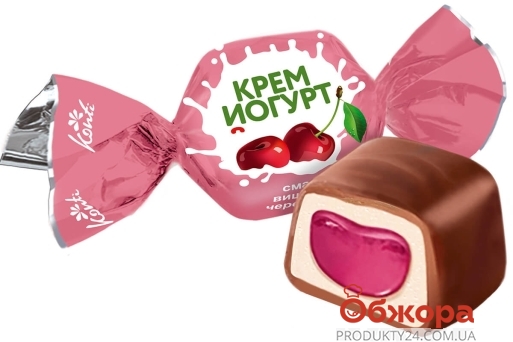 Конфеты Конти Крем-йогурт Вишня-черешня – ИМ «Обжора»