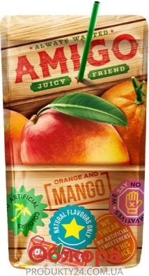 Нектар Amigo 0,2л манго-апельсин – ІМ «Обжора»